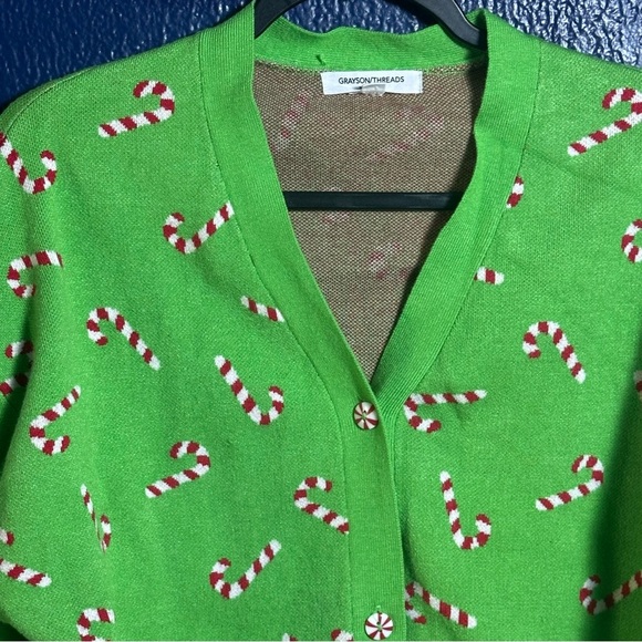 Grayson Threads Christmas Candy Cane Sweater - Picture 3 of 9
